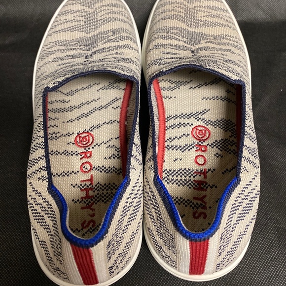 Rothy's Maritime Tiger Stripe Sneakers - size 8.5 - Picture 13 of 13